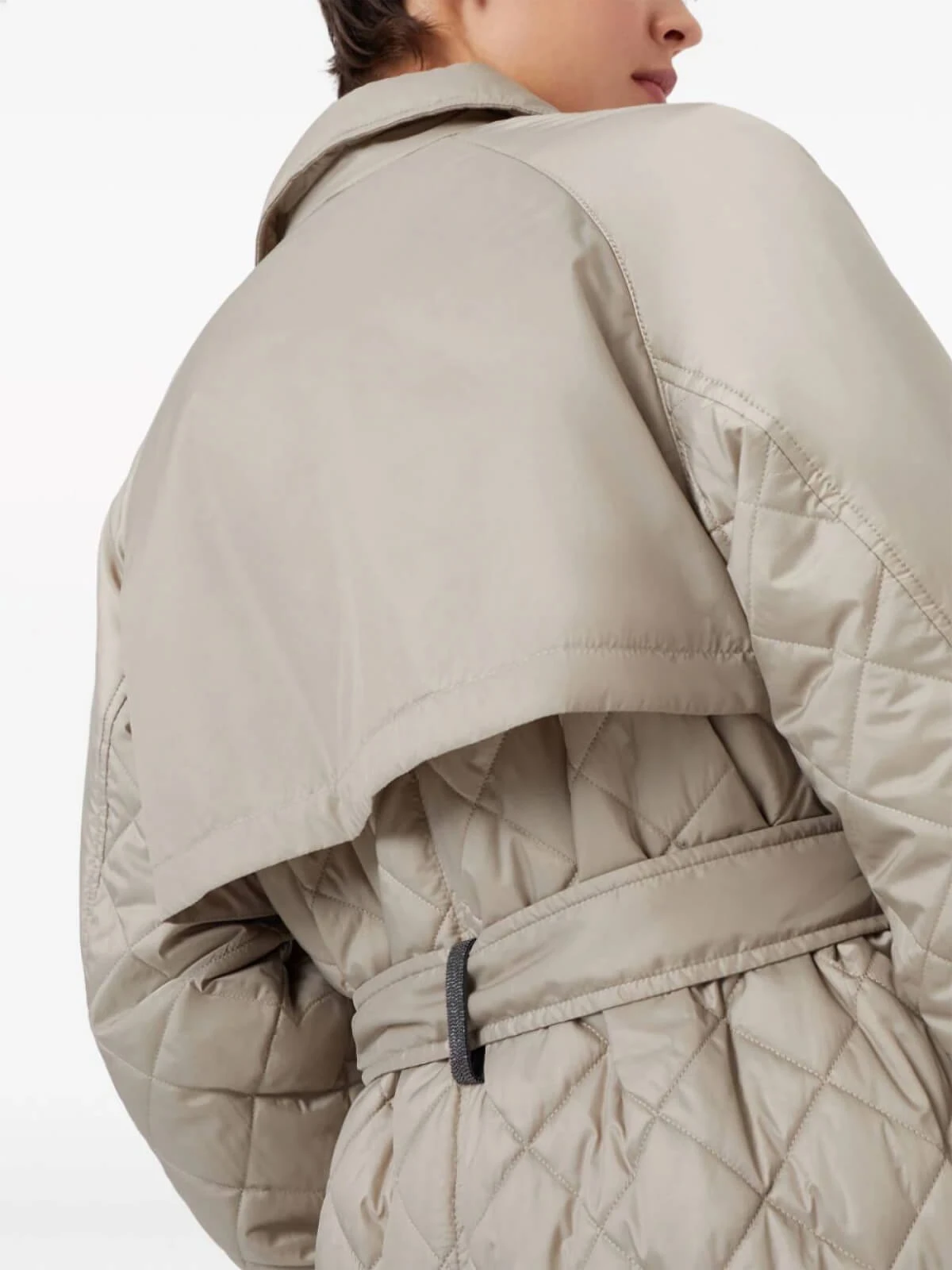 Belted Quilted Trench Coat 4 Belted Quilted Trench Coat - Image 4