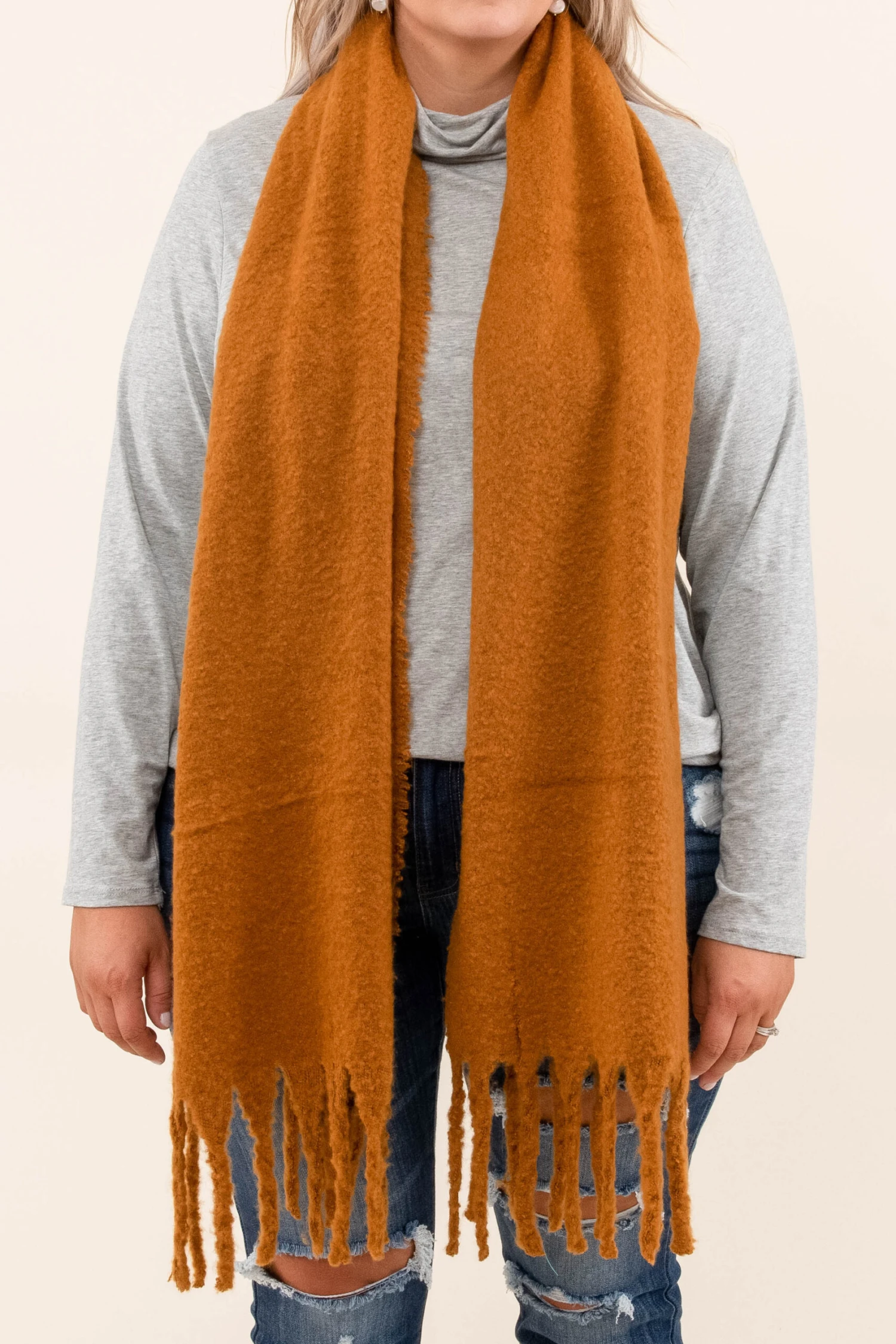 Wrapped In Warmth Scarf, Camel 2 Wrapped In Warmth Scarf, Camel - Image 2