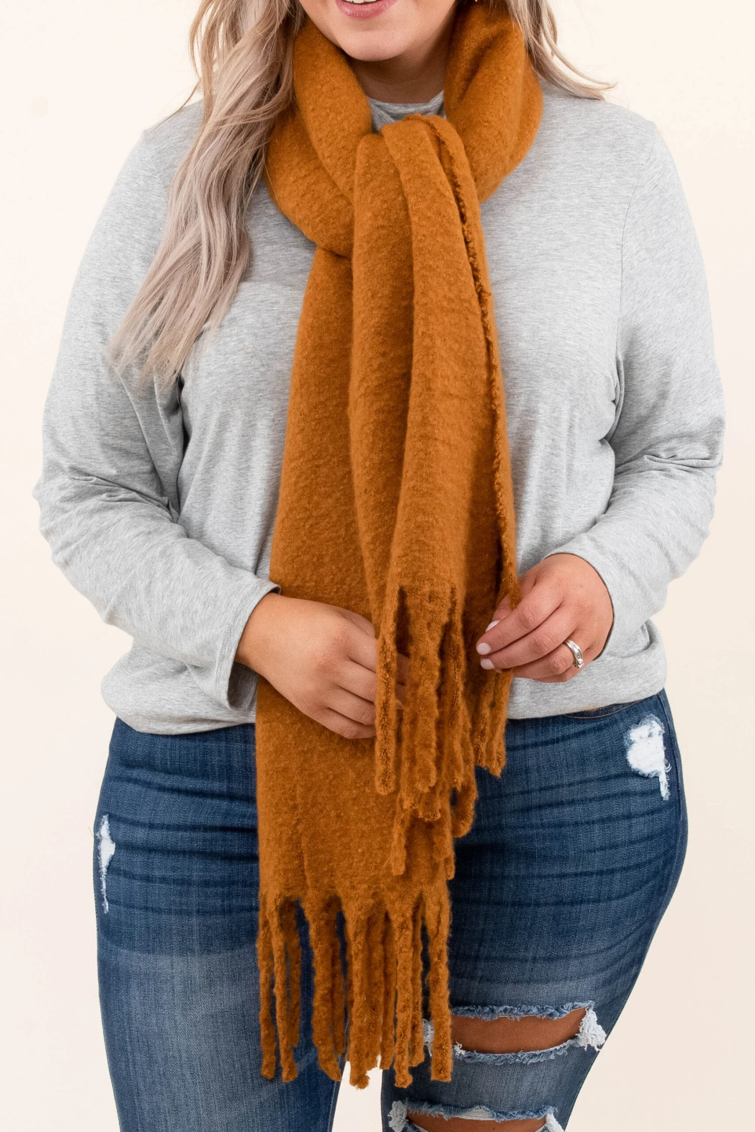 Wrapped In Warmth Scarf, Camel 3 Wrapped In Warmth Scarf, Camel - Image 3