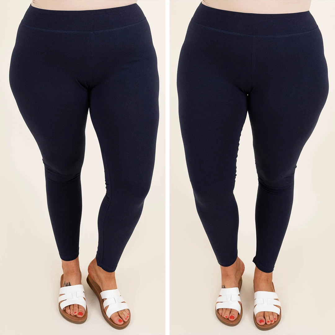 On The Run Leggings, Navy 6 On The Run Leggings, Navy - Image 6