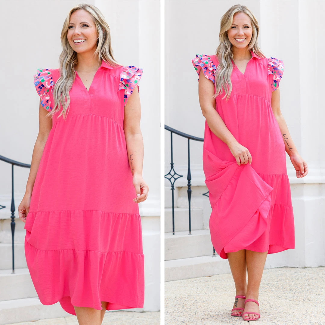 A Little Wild Dress, Pink 6 A Little Wild Dress, Pink - Image 6