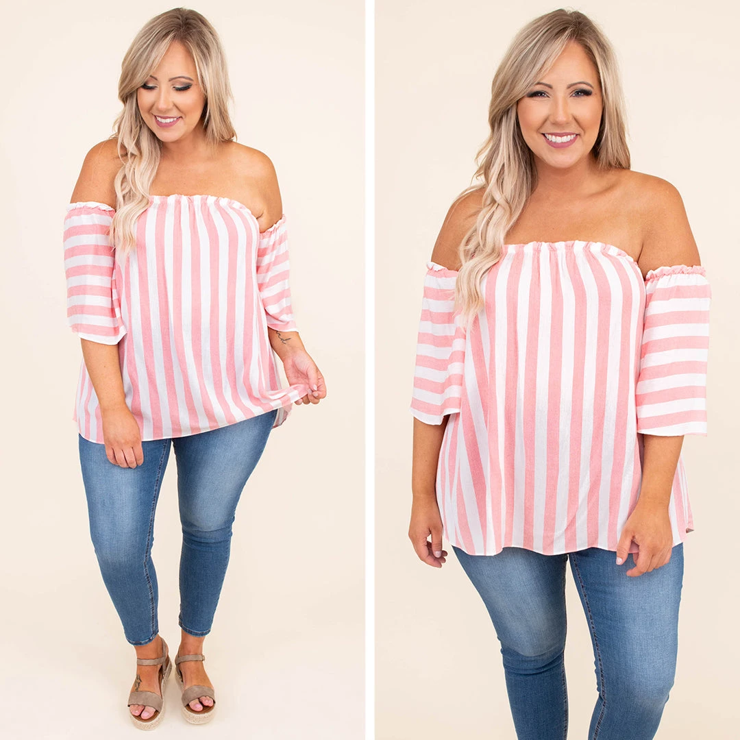 Blown Away By You Blouse, Peach 6 Blown Away By You Blouse, Peach - Image 6