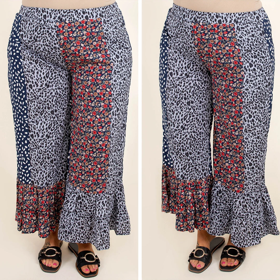 Poppy Strolls Pants, Navy Mix 6 Poppy Strolls Pants, Navy Mix - Image 6