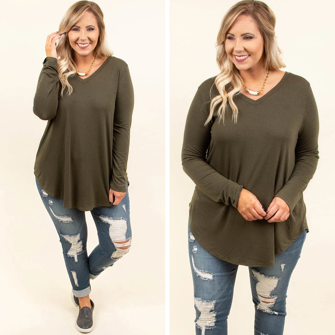 All Things Nice Top, Dark Olive 5 All Things Nice Top, Dark Olive - Image 5
