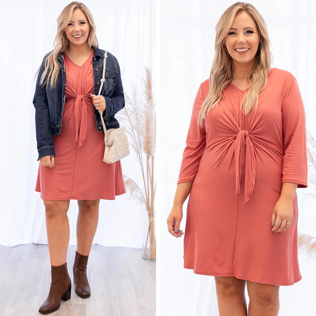 Airy Feeling Dress, Rust 6 Airy Feeling Dress, Rust - Image 6