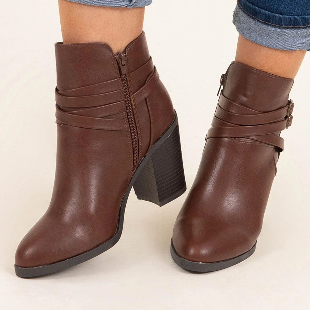 Plans For Tonight Booties, Brown 6 Plans For Tonight Booties, Brown - Image 6