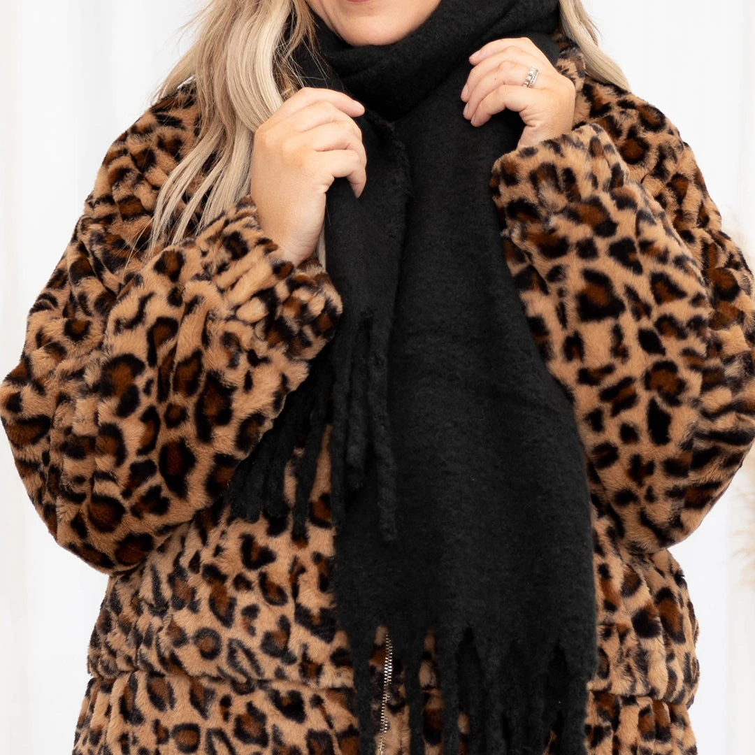 Look But Don't Touch Scarf, Black 5 Look But Don't Touch Scarf, Black - Image 5