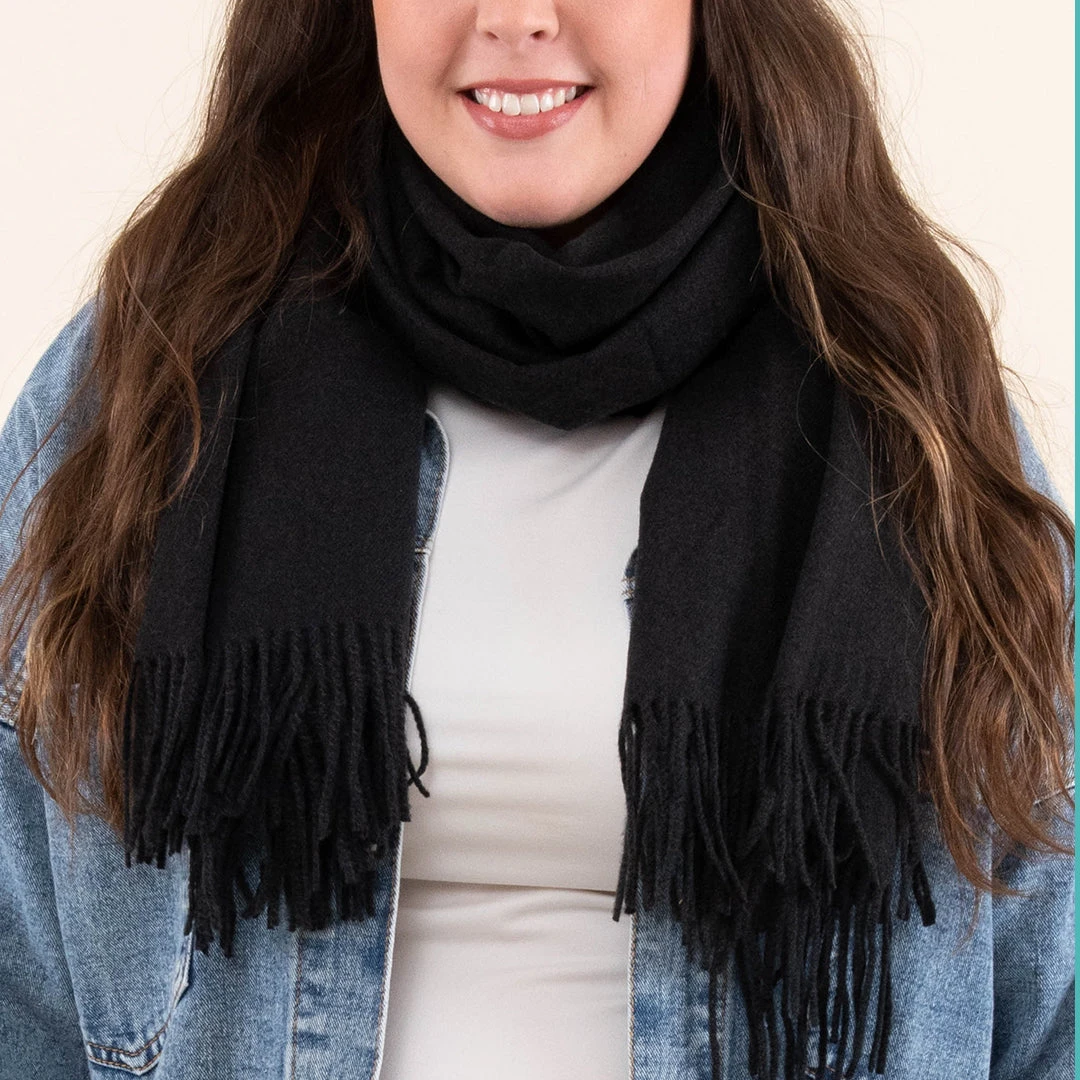 The Magic Of Winter Scarf, Black 5 The Magic Of Winter Scarf, Black - Image 5