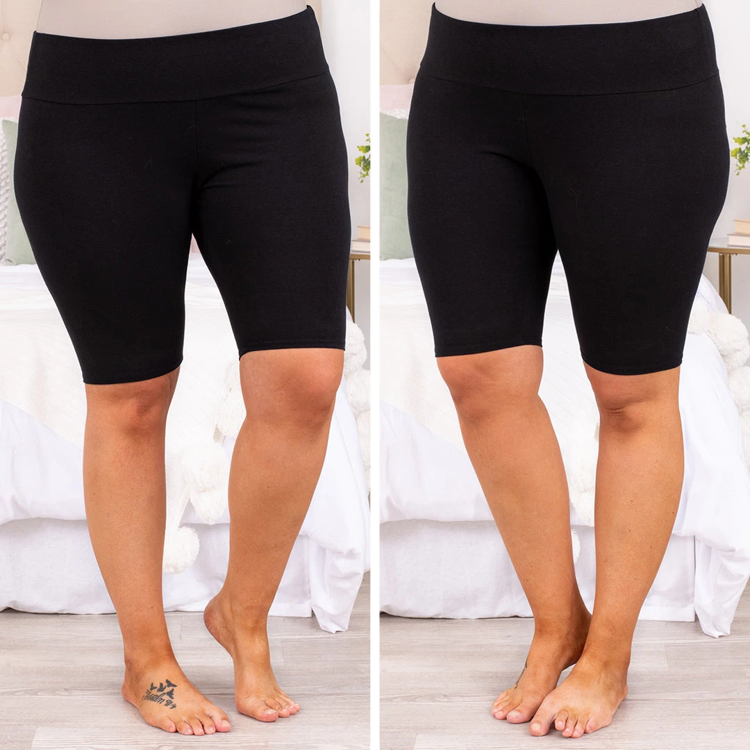 Comfy Vibes Biker Shorts, Black 6 Comfy Vibes Biker Shorts, Black - Image 6