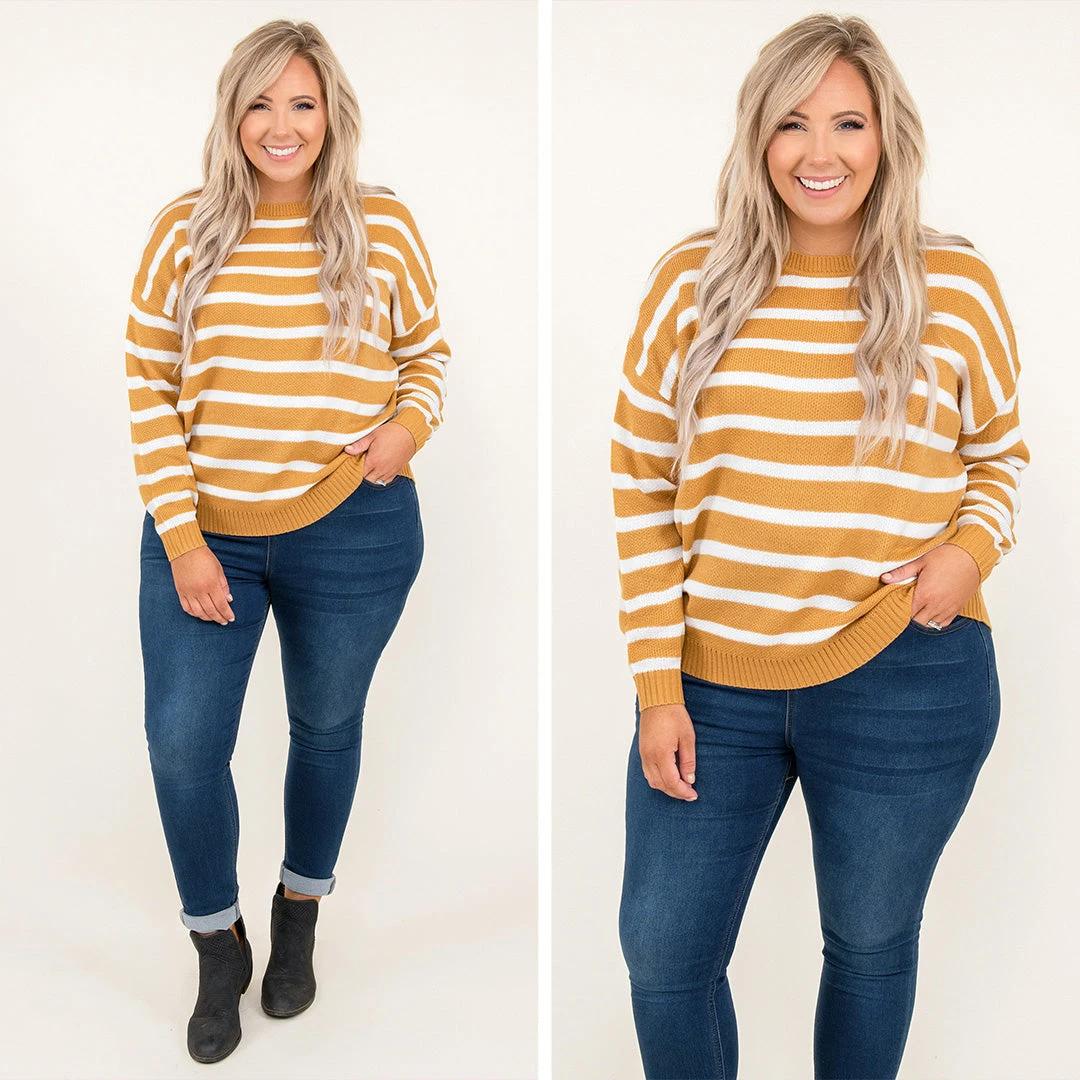 Piece Of Mind Sweater, Mustard 6 Piece Of Mind Sweater, Mustard - Image 6