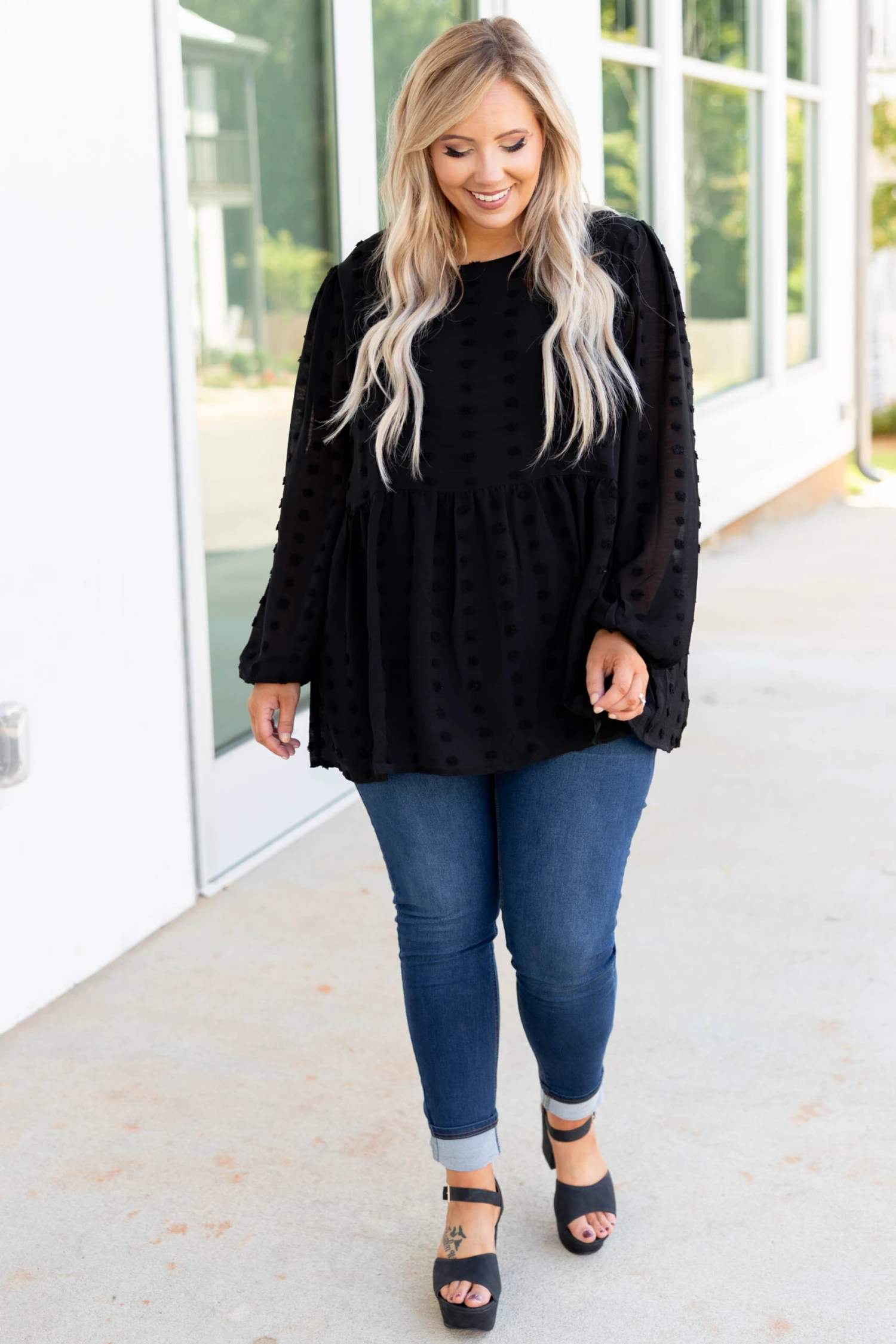 A Never Ending Love Top, Black 2 A Never Ending Love Top, Black - Image 2