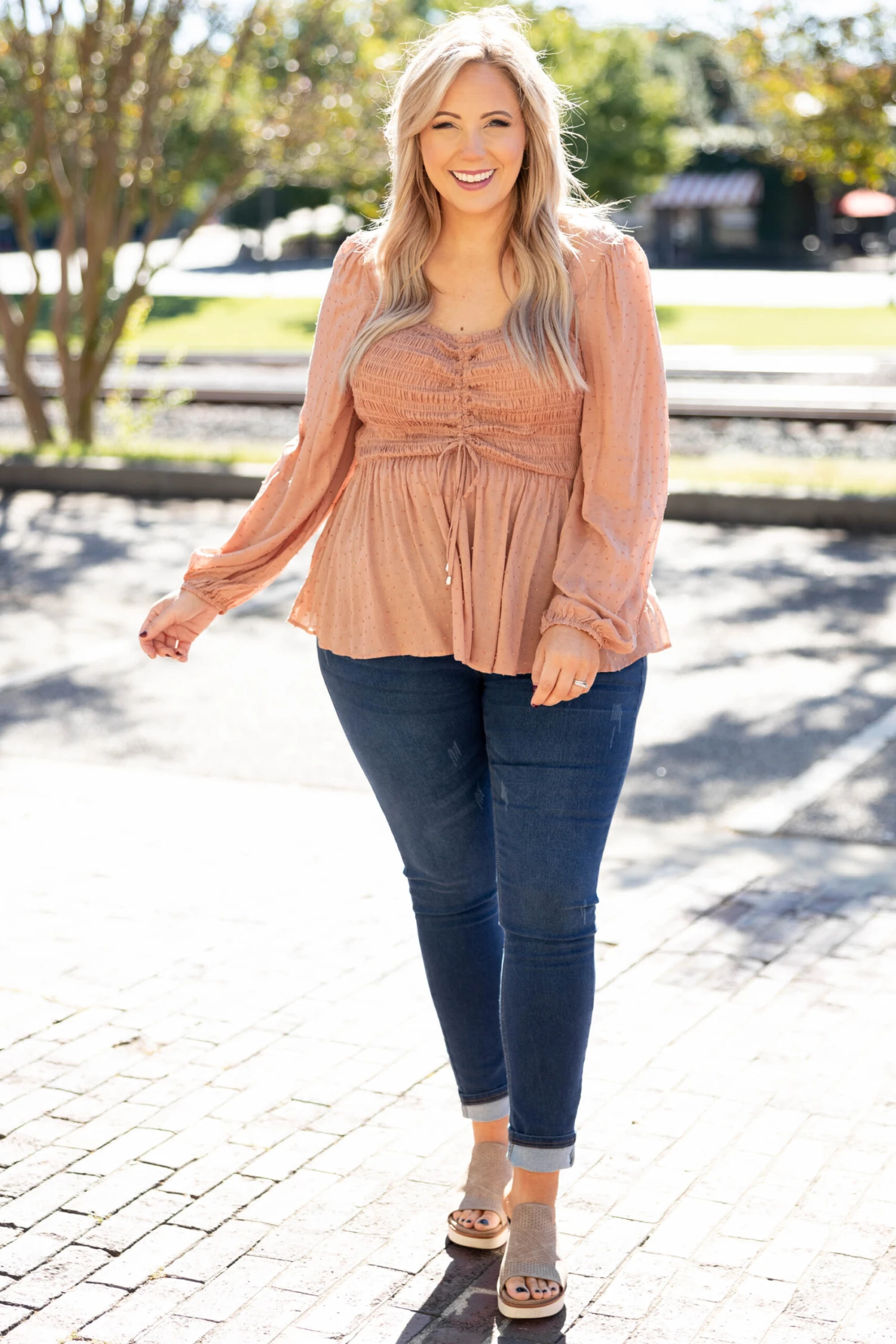 Rushing Back Top, Mauve 2 Rushing Back Top, Mauve - Image 2