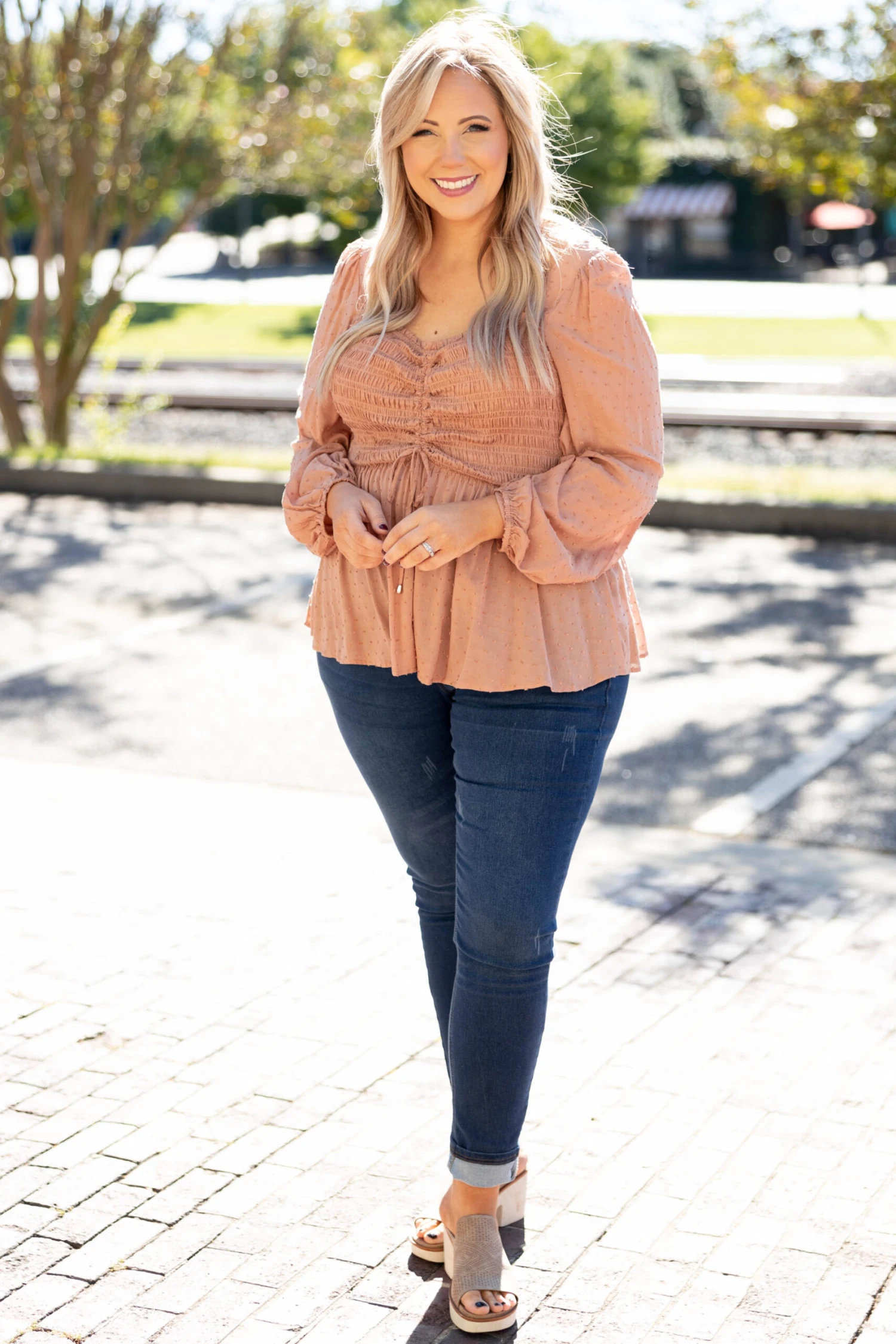 Rushing Back Top, Mauve 3 Rushing Back Top, Mauve - Image 3