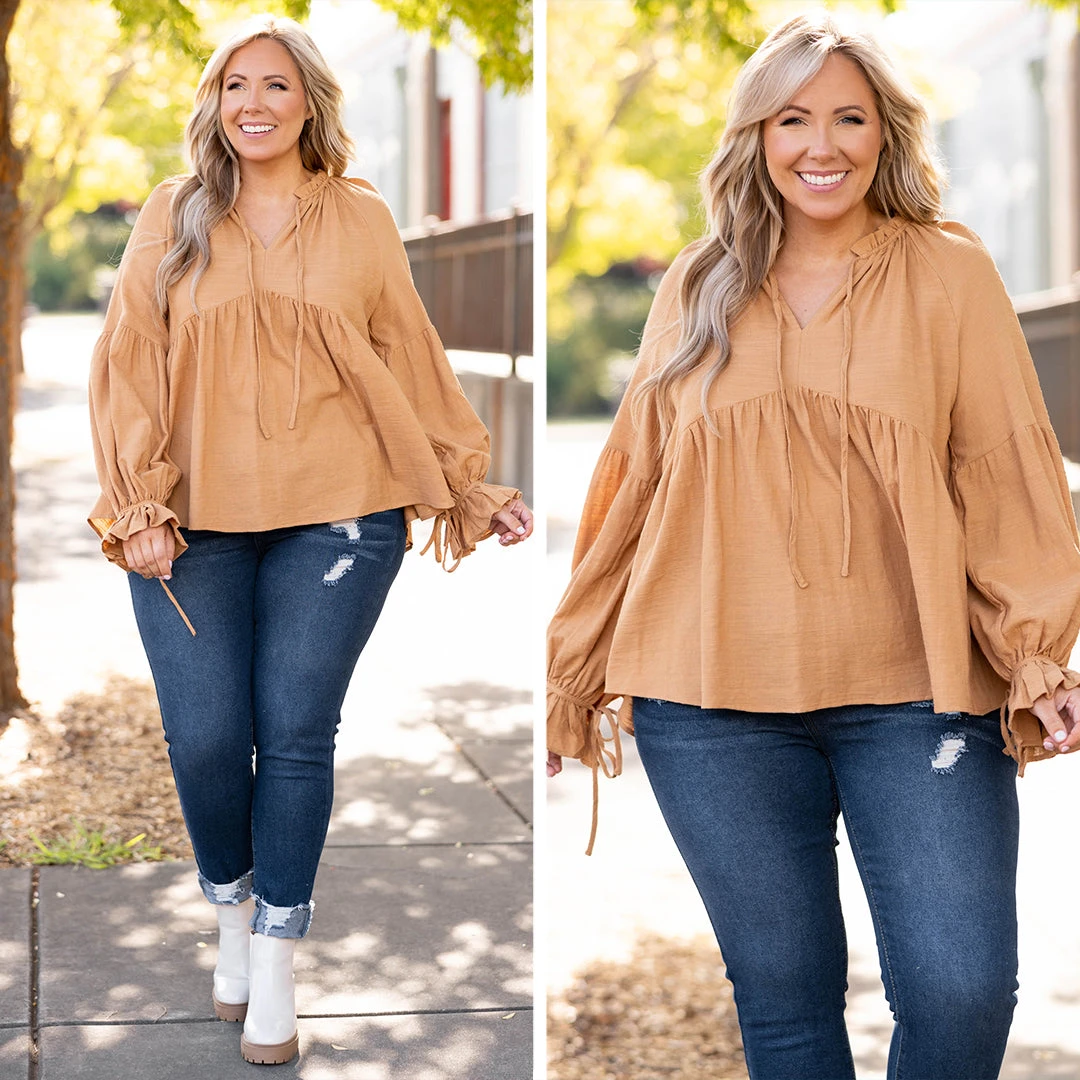 Awaiting The Future Top, Mustard 6 Awaiting The Future Top, Mustard - Image 6