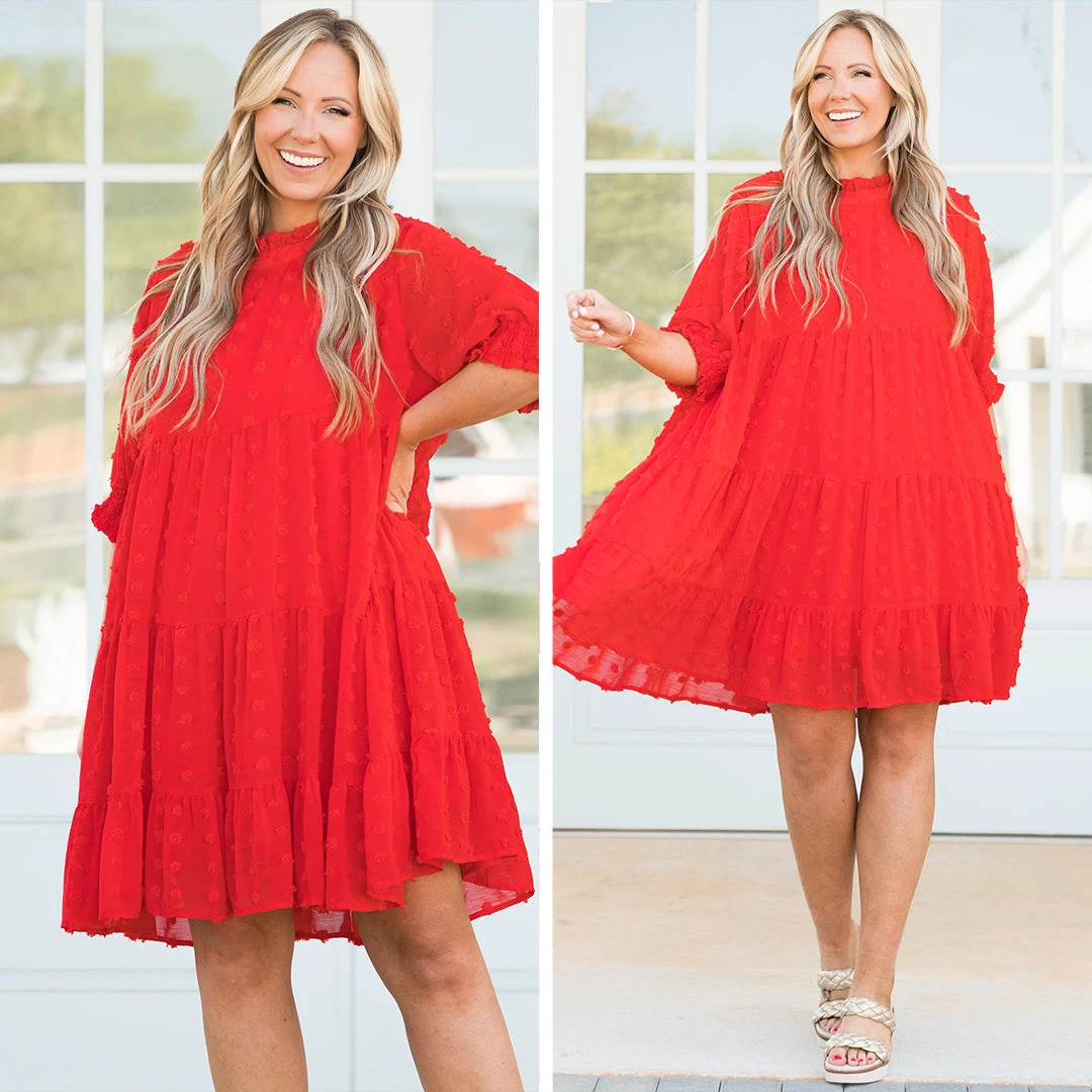 Be My Guide Dress, Tomato 6 Be My Guide Dress, Tomato - Image 6