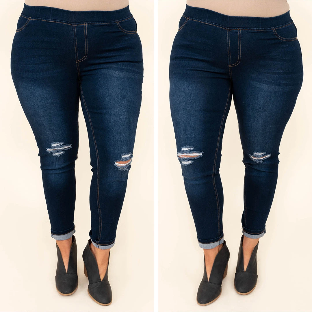 Answer The Phone Jeggings, Dark Wash 6 Answer The Phone Jeggings, Dark Wash - Image 6