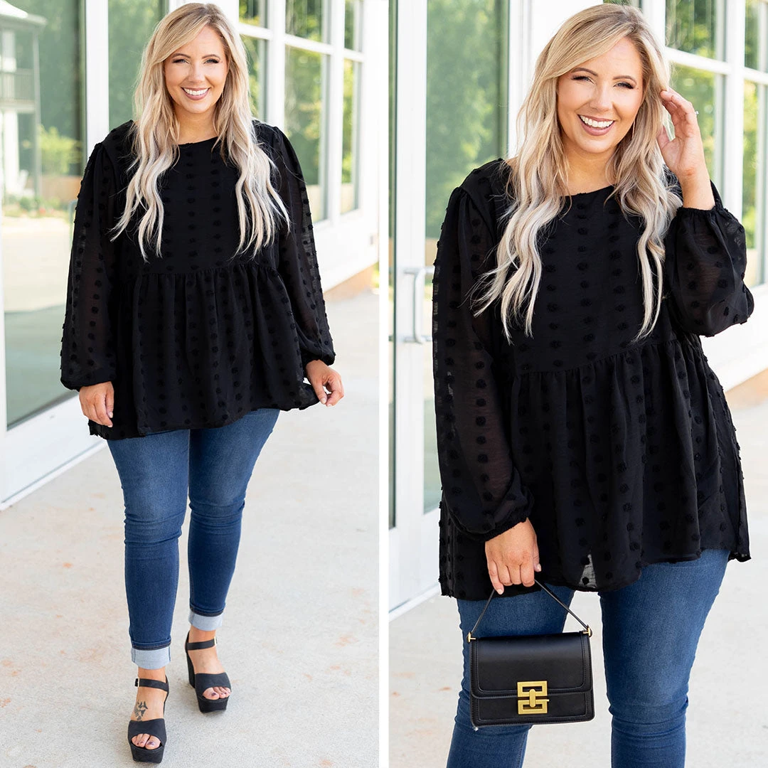 A Never Ending Love Top, Black 6 A Never Ending Love Top, Black - Image 6