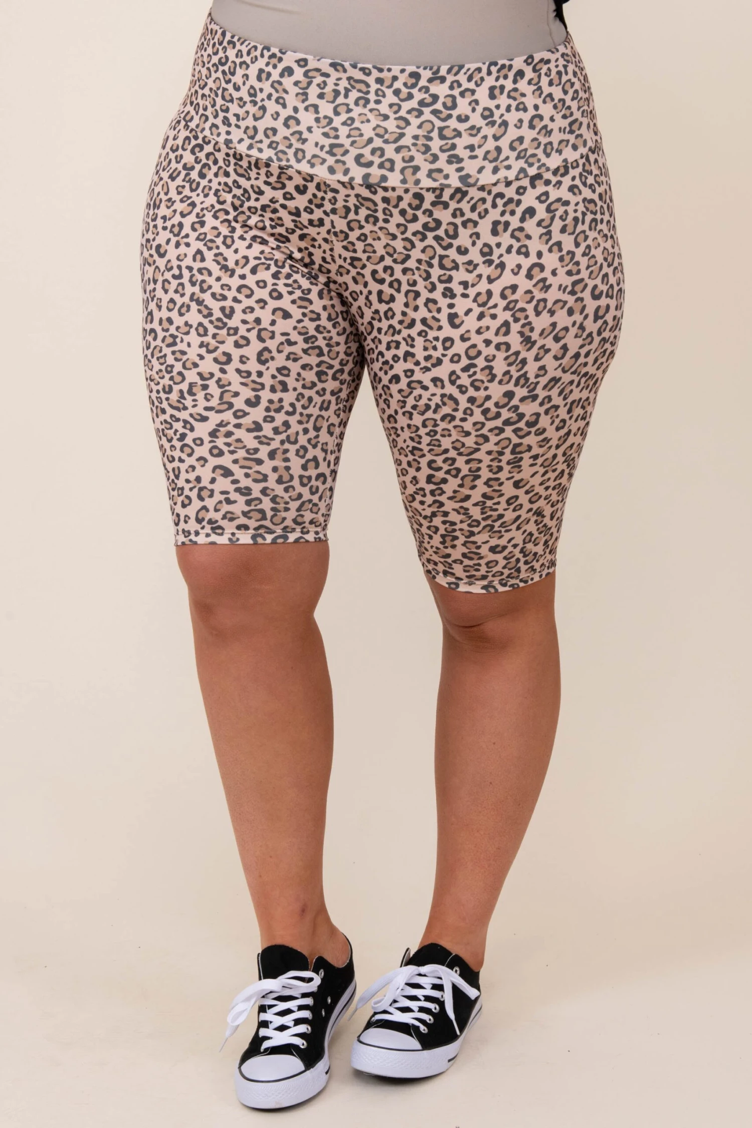 Killin’ It Biker Shorts, Taupe 1 Killin’ It Biker Shorts, Taupe