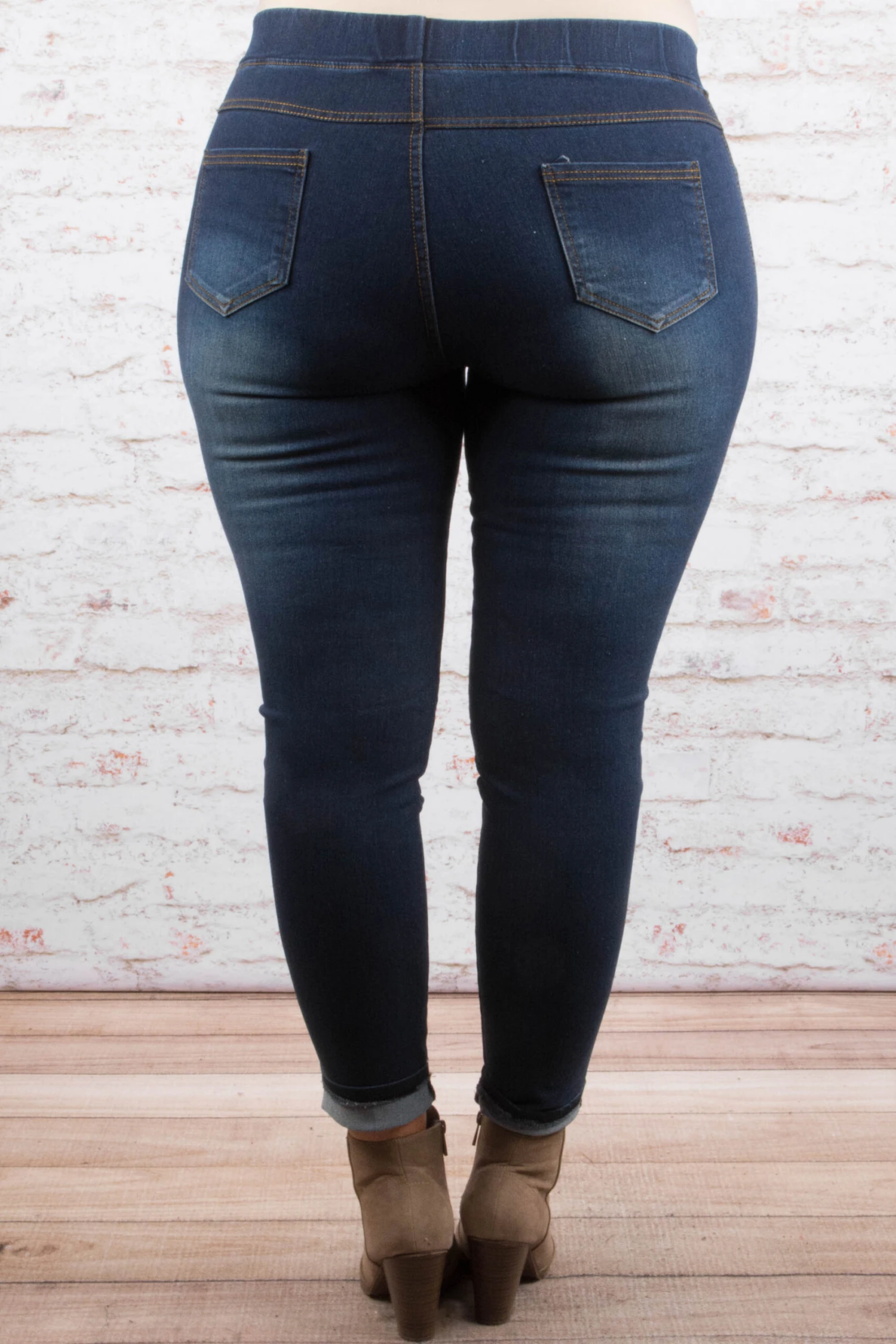 I'll Try Jeggings, Denim 4 I'll Try Jeggings, Denim - Image 4