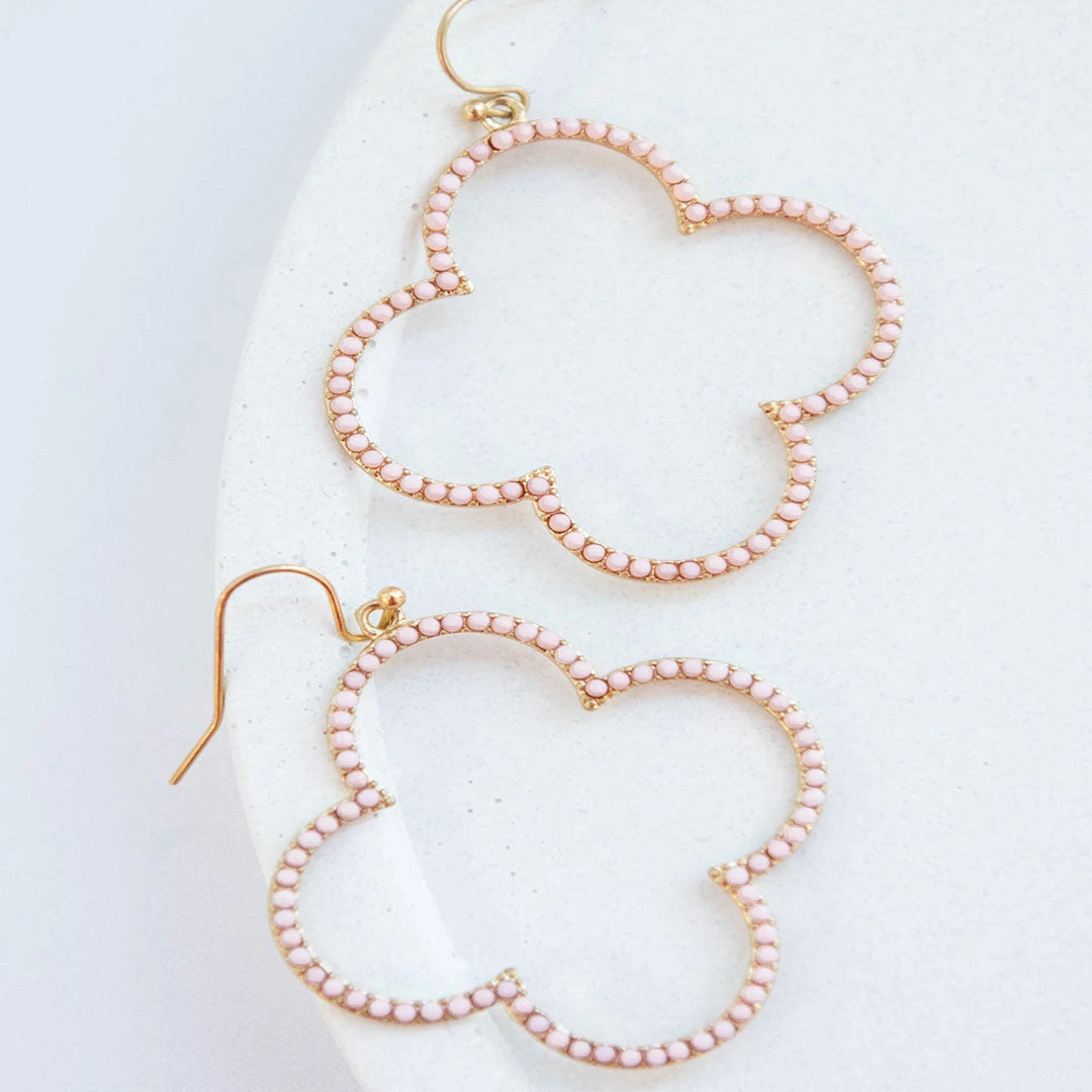 A Song Of Love Earrings, Light Pink 4 A Song Of Love Earrings, Light Pink - Image 4