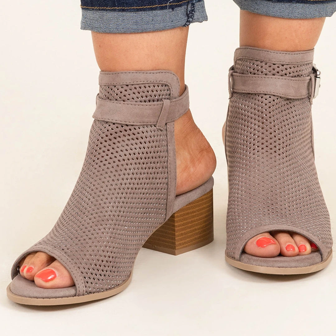 Walk The Talk Booties, Taupe 6 Walk The Talk Booties, Taupe - Image 6