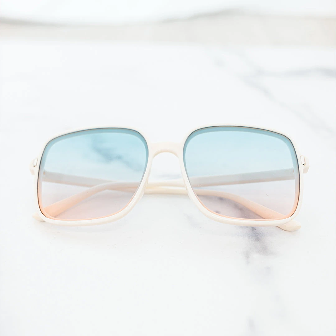 Here For The Vibes Sunglasses, White 6 Here For The Vibes Sunglasses, White - Image 6