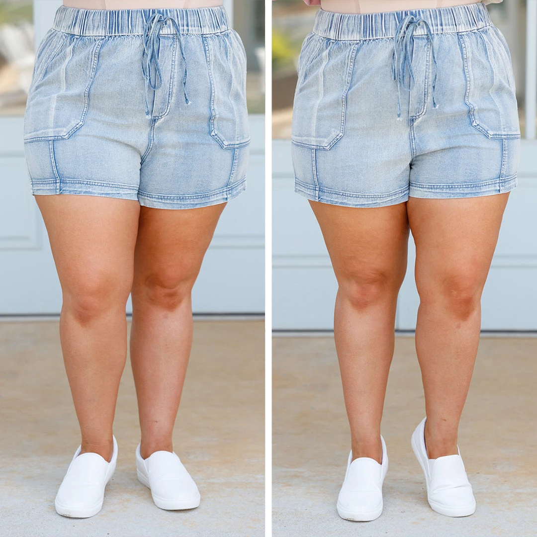 Act Up Shorts, Light Indigo 7 Act Up Shorts, Light Indigo - Image 7