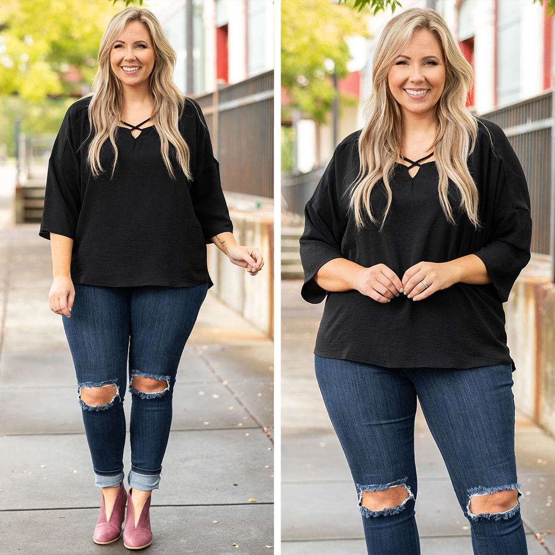 Beautiful Smile Top, Black 6 Beautiful Smile Top, Black - Image 6