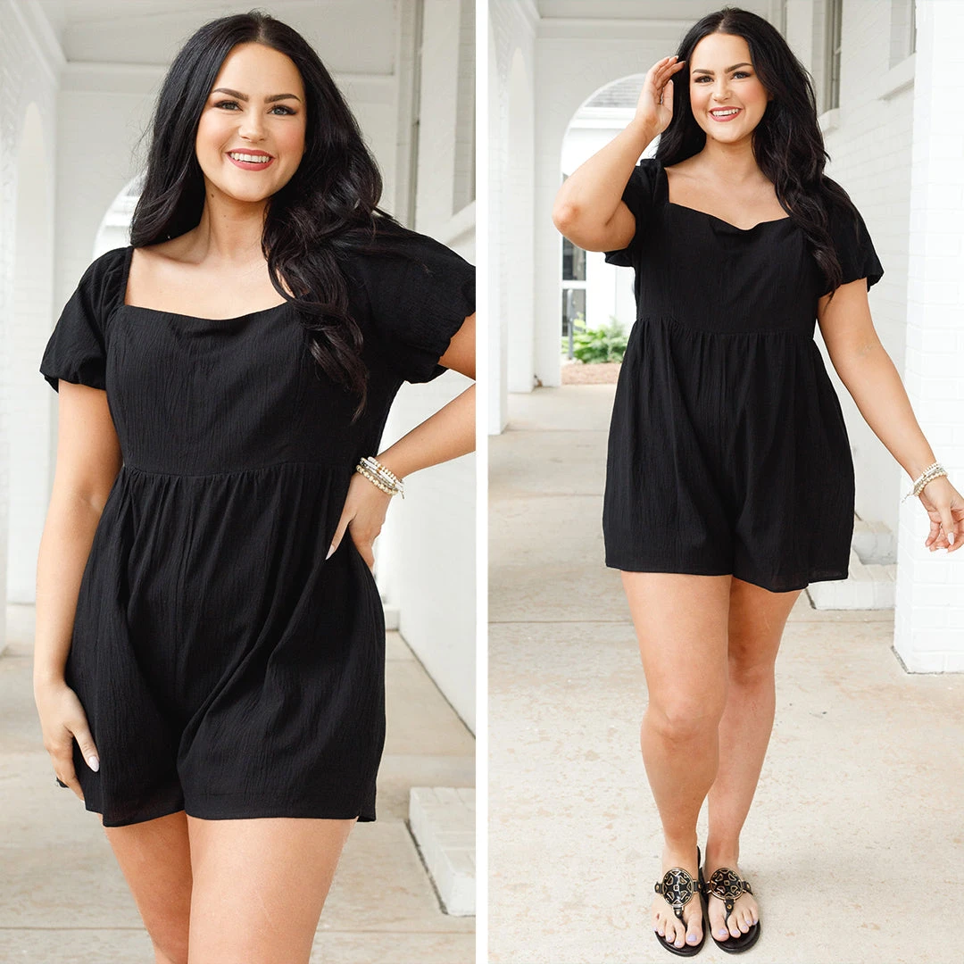 Beautiful Days Ahead Romper, Black 6 Beautiful Days Ahead Romper, Black - Image 6