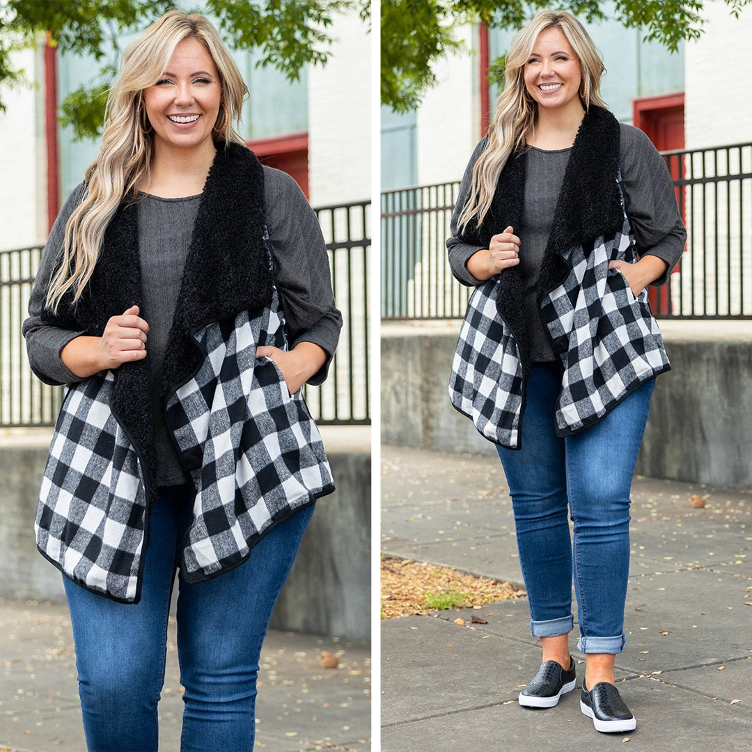 Blustery Night Vest, Black-Ivory 6 Blustery Night Vest, Black-Ivory - Image 6