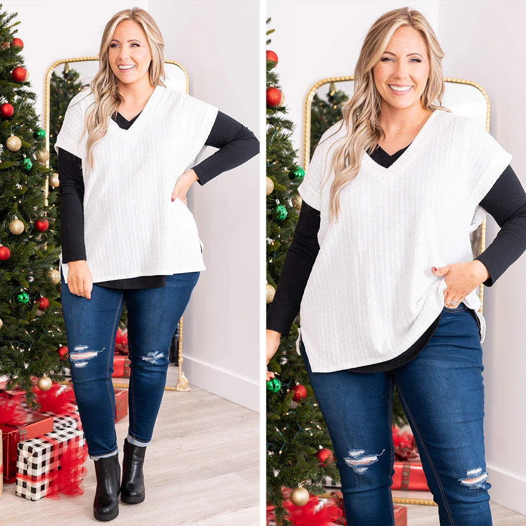 Anticipating This Moment Sweater Vest, Ivory 6 Anticipating This Moment Sweater Vest, Ivory - Image 6