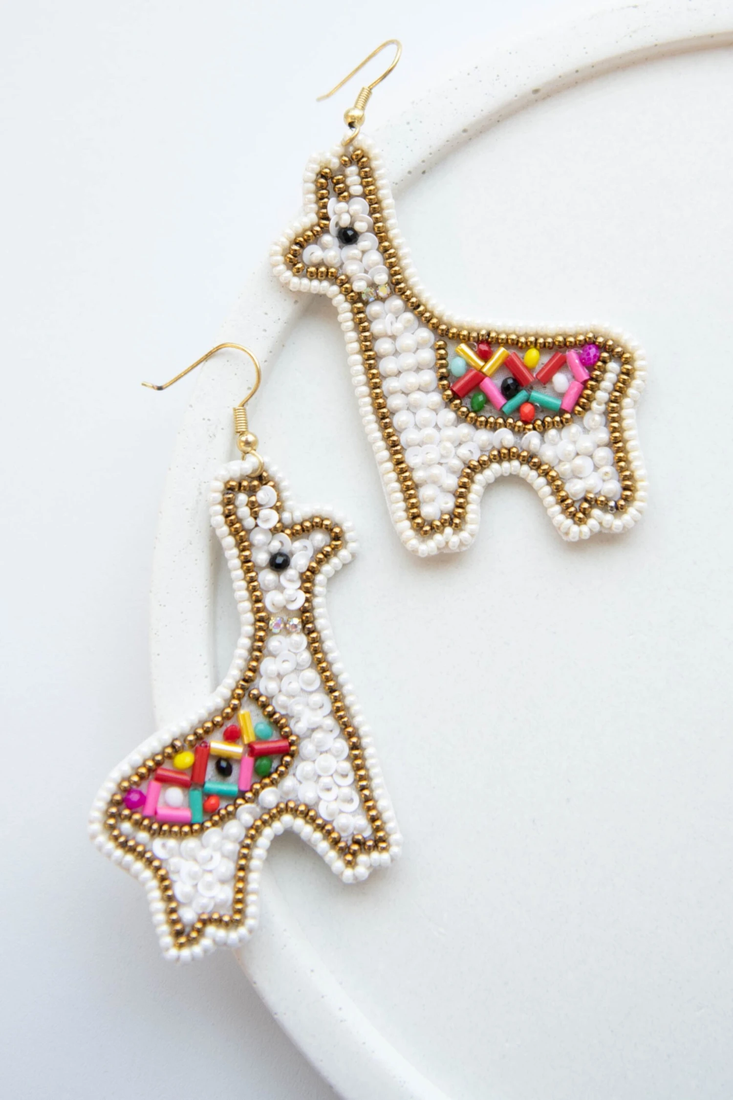 Be My Best Friend Earrings, White 3 Be My Best Friend Earrings, White - Image 3