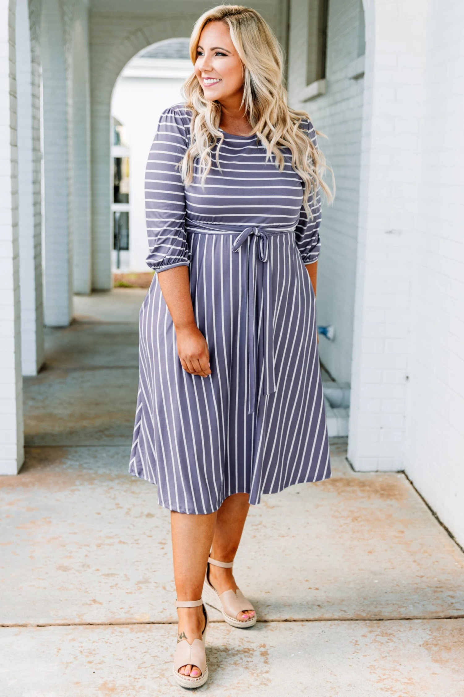 Holding Hands On The Boardwalk Dress, Lavender 2 Holding Hands On The Boardwalk Dress, Lavender - Image 2