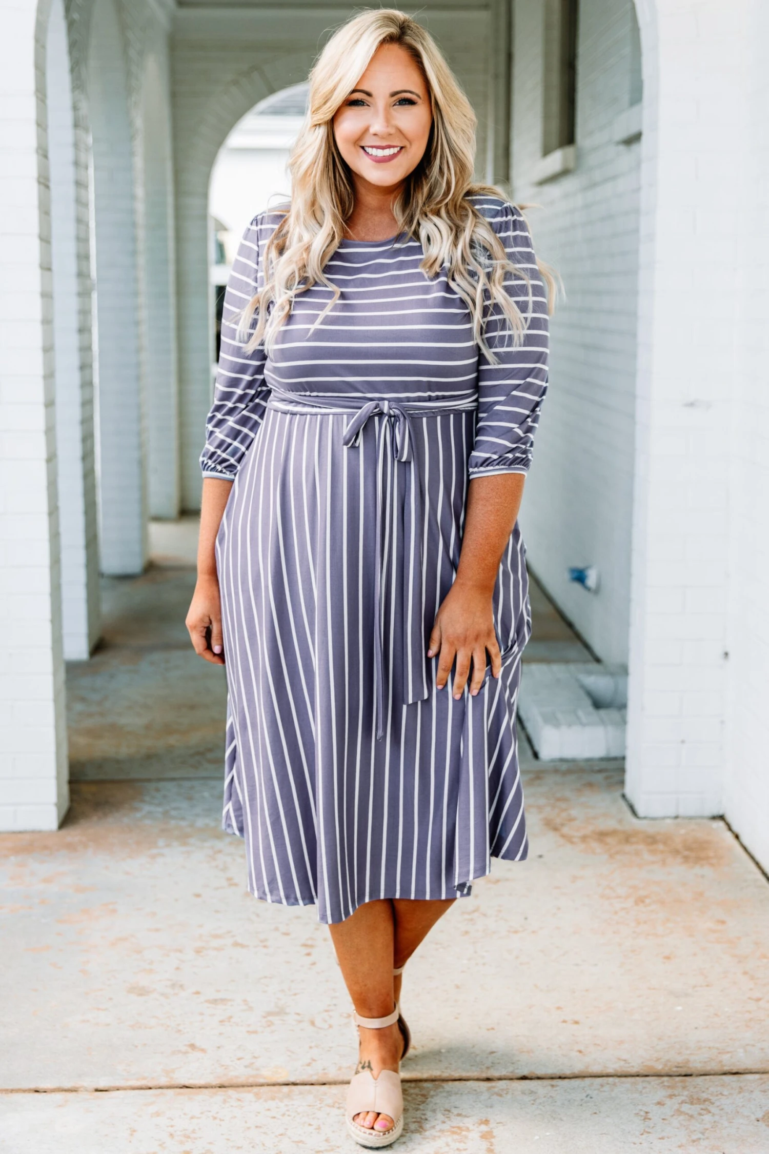 Holding Hands On The Boardwalk Dress, Lavender 3 Holding Hands On The Boardwalk Dress, Lavender - Image 3