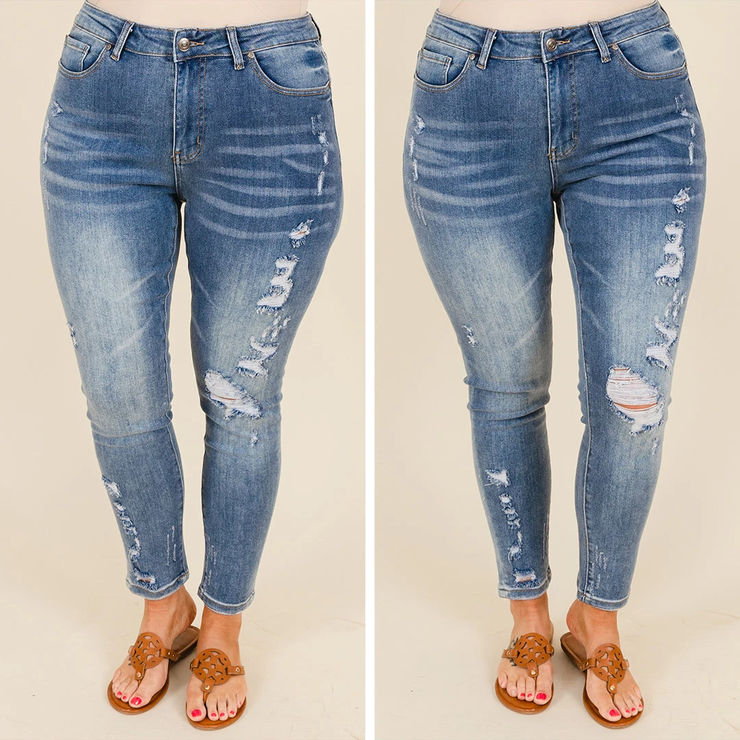 Every Step We Take Jeans, Medium Wash 7 Every Step We Take Jeans, Medium Wash - Image 7