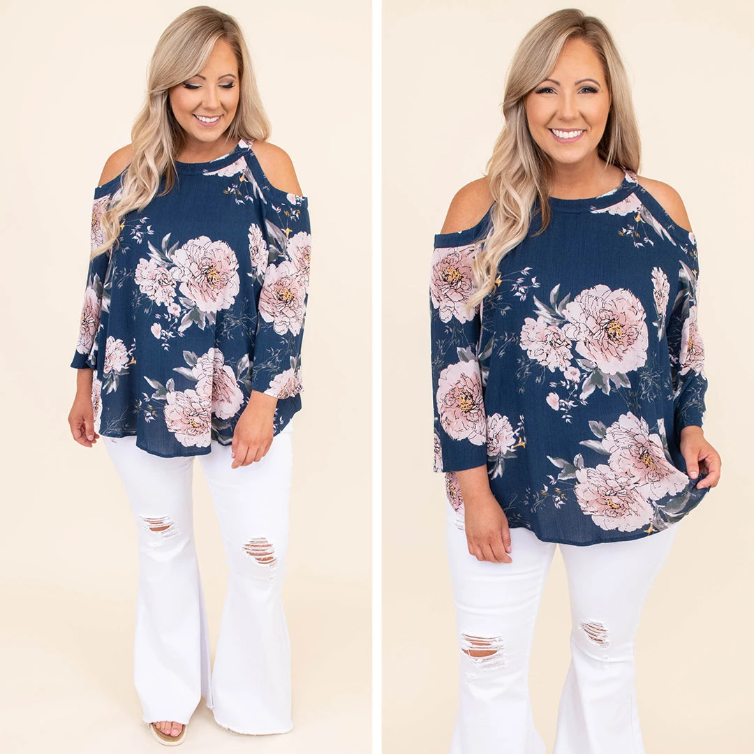 Born This Way Top, Navy 6 Born This Way Top, Navy - Image 6