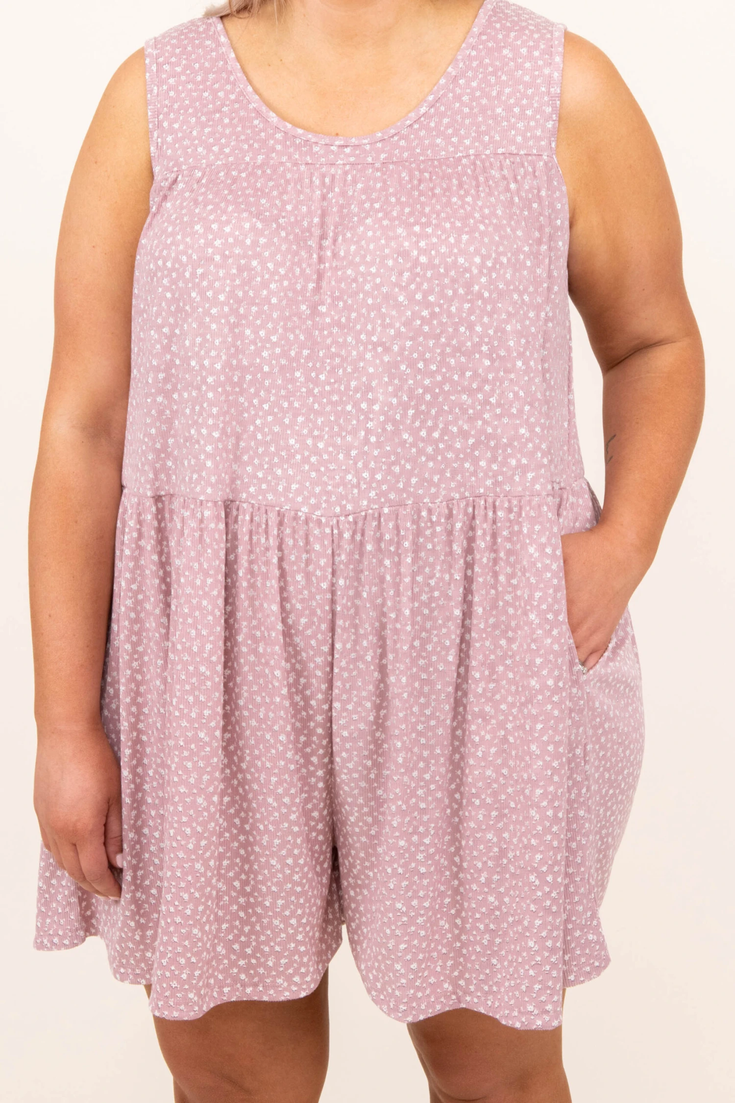 Broken Promises Romper, Mauve 5 Broken Promises Romper, Mauve - Image 5