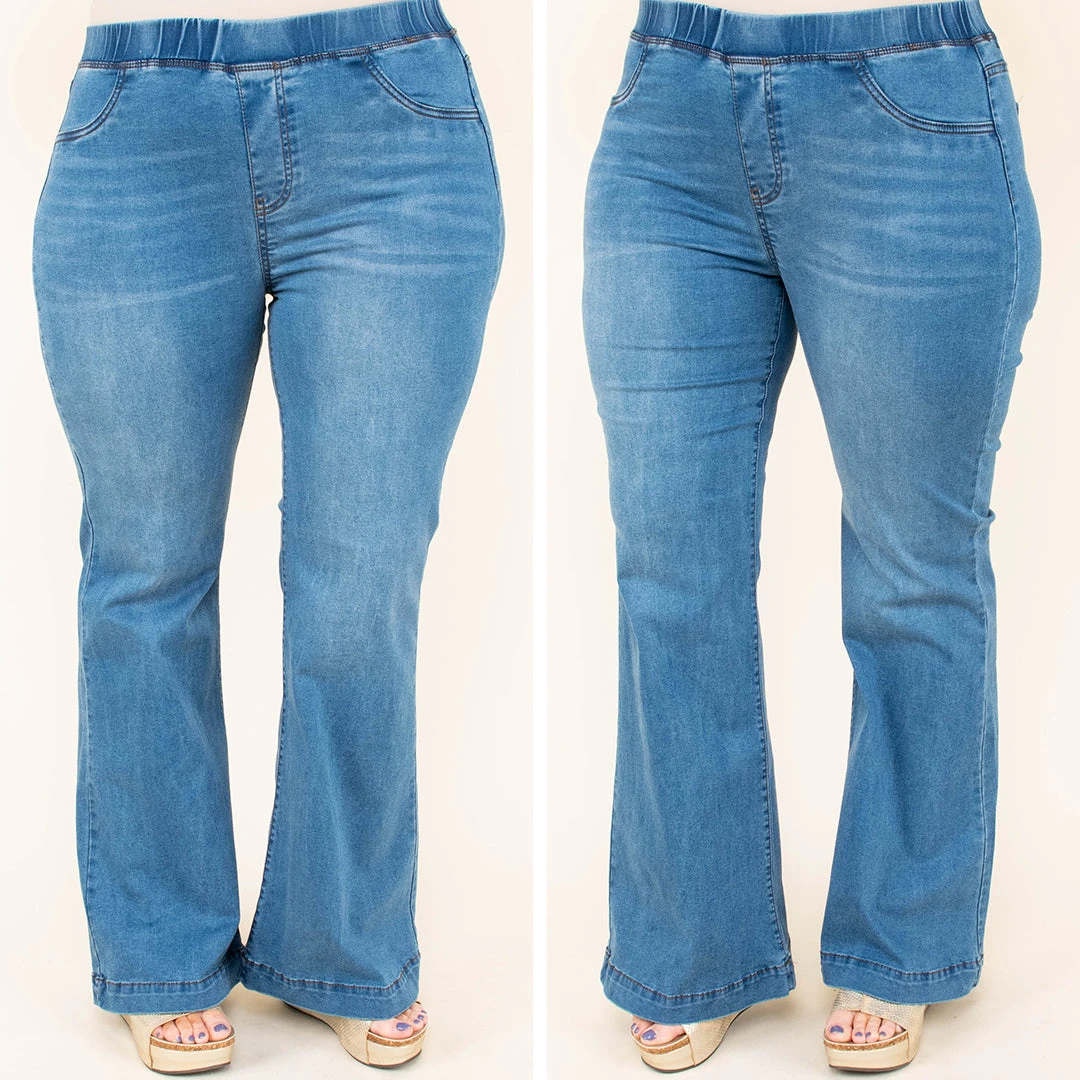 Dare To Flare Jeans, Medium Wash 5 Dare To Flare Jeans, Medium Wash - Image 5