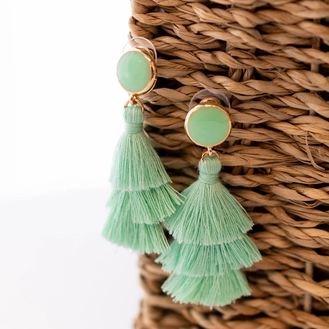 Confess My Love Earrings, Mint 4 Confess My Love Earrings, Mint - Image 4