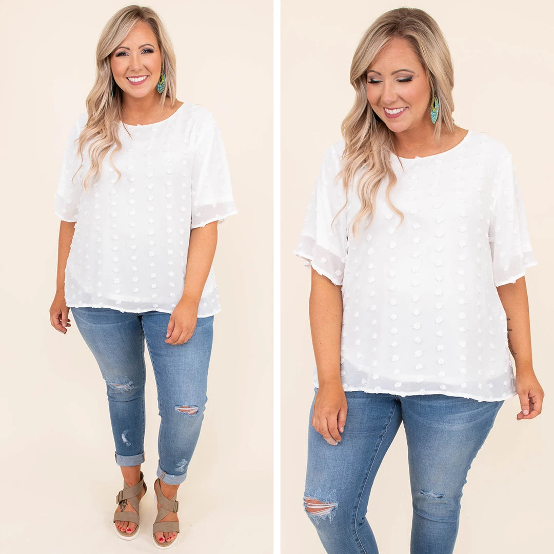 Embrace Your Joy Blouse, White 6 Embrace Your Joy Blouse, White - Image 6