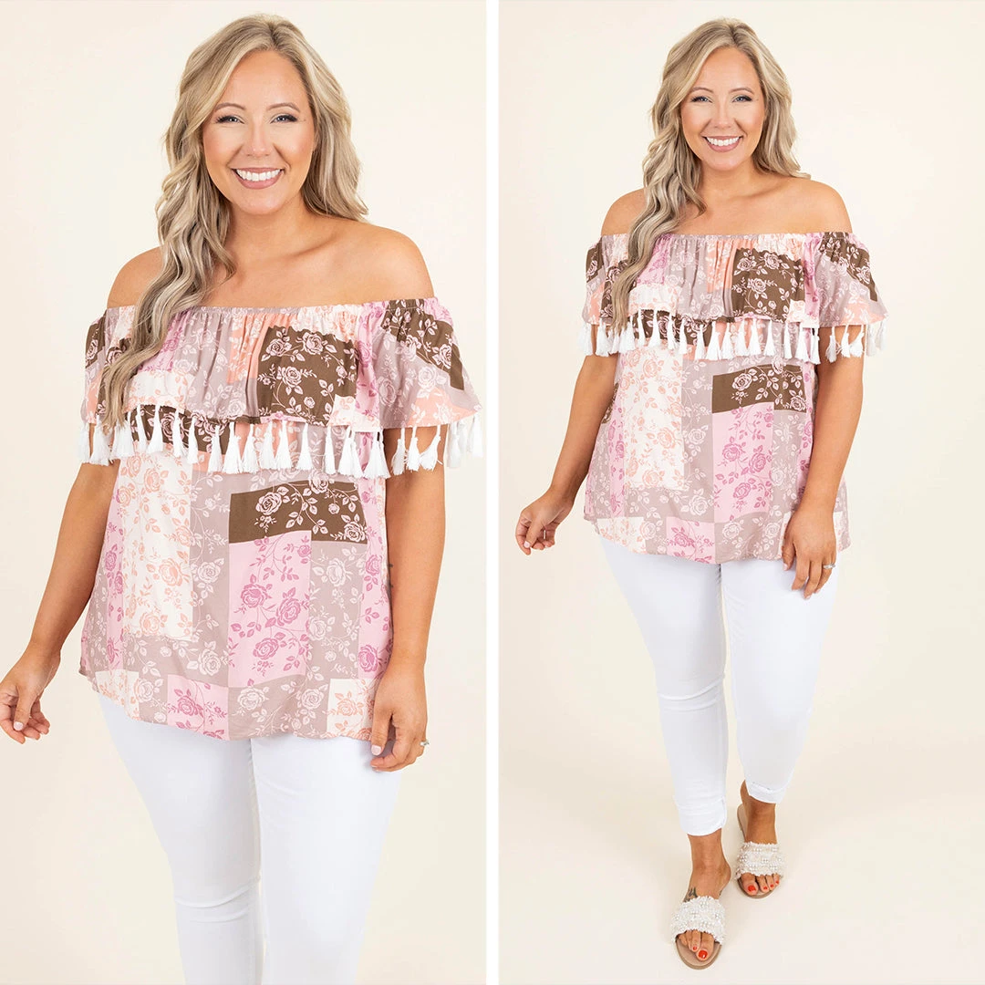 Chocolate Strawberries Top, Mocha-Blush 6 Chocolate Strawberries Top, Mocha-Blush - Image 6