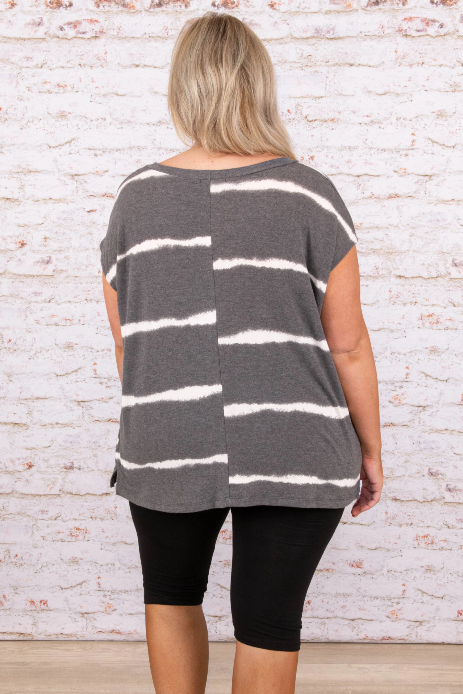 A Grand Throwback Top, Charcoal 6 A Grand Throwback Top, Charcoal - Image 6