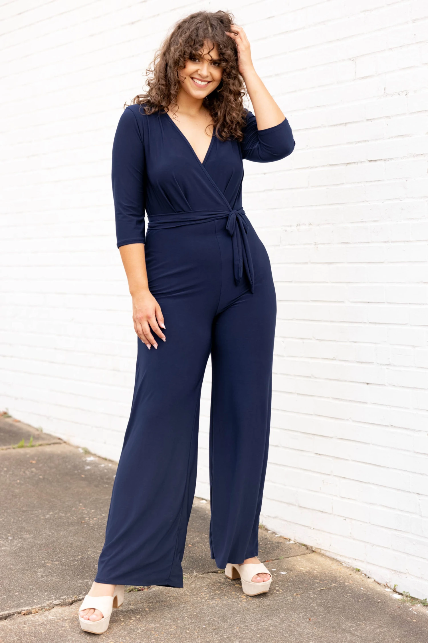 Me In My Suit Jumpsuit, Navy 2 Me In My Suit Jumpsuit, Navy - Image 2