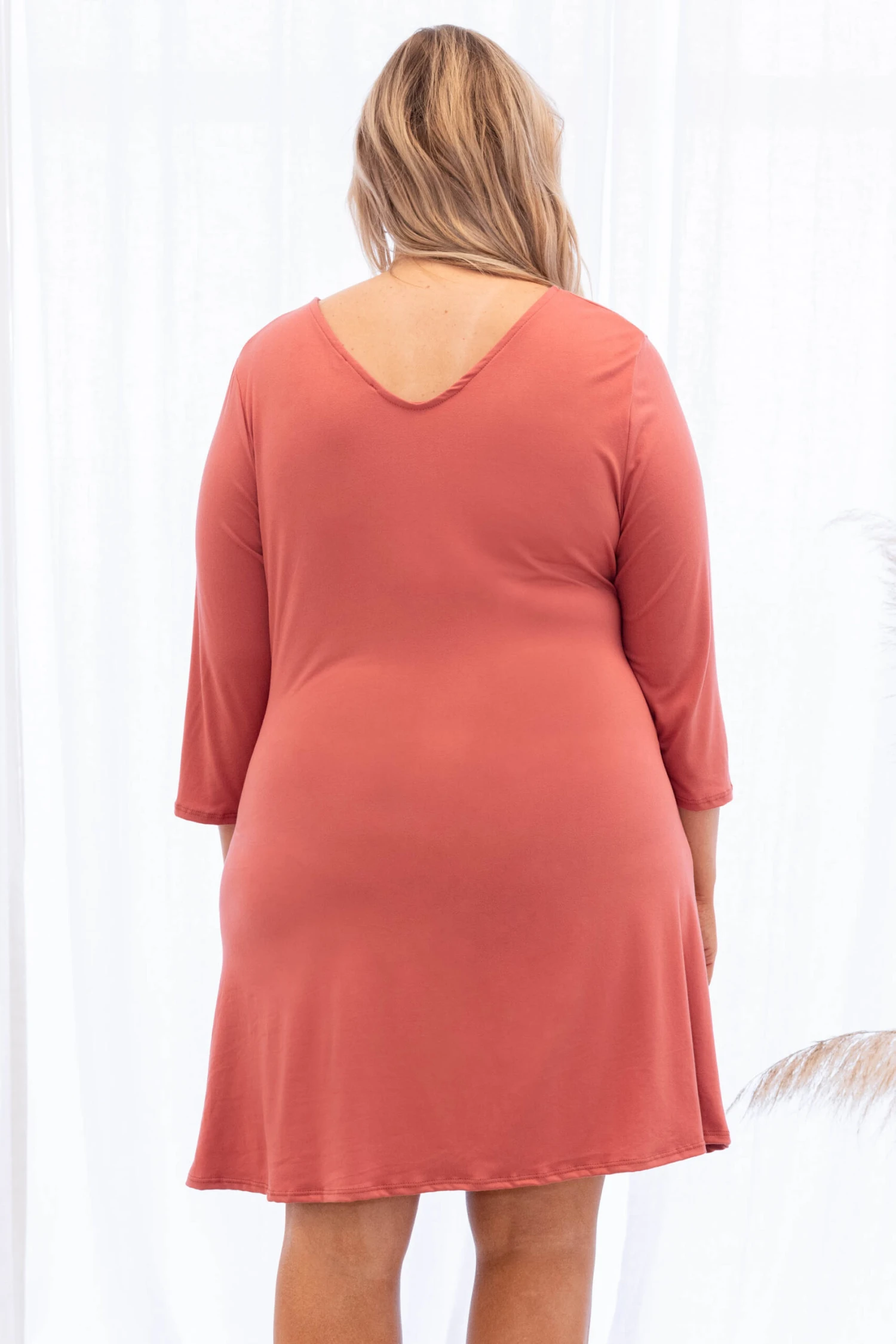 Airy Feeling Dress, Rust 5 Airy Feeling Dress, Rust - Image 5