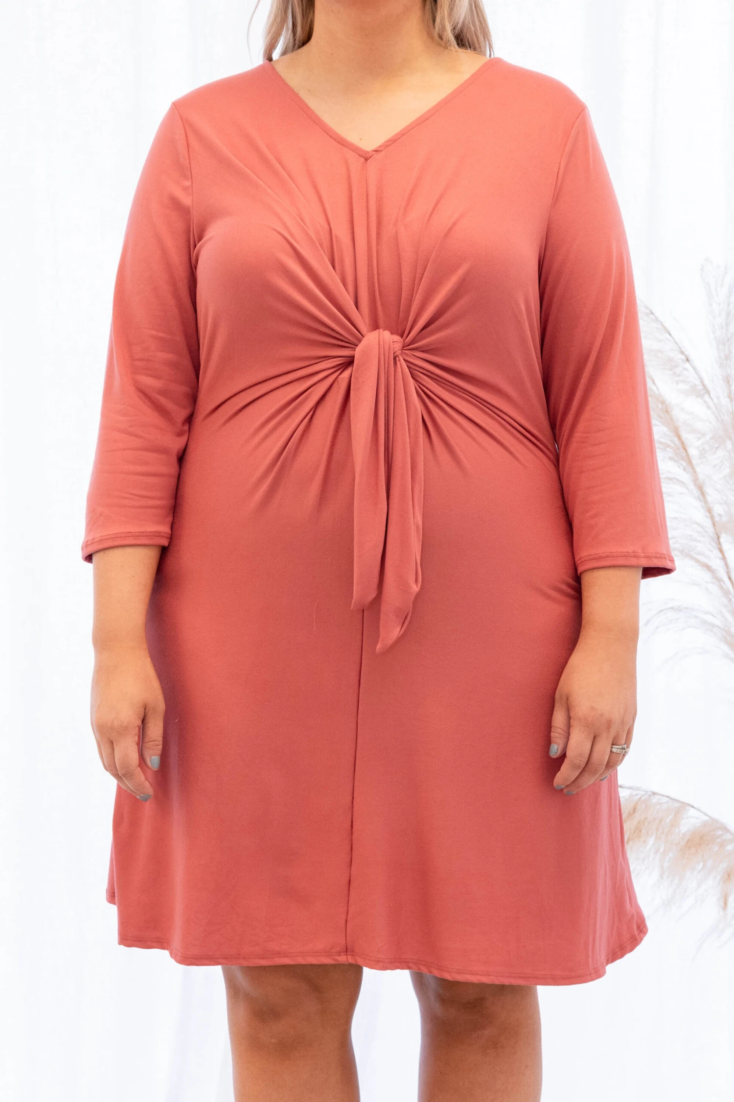 Airy Feeling Dress, Rust 4 Airy Feeling Dress, Rust - Image 4