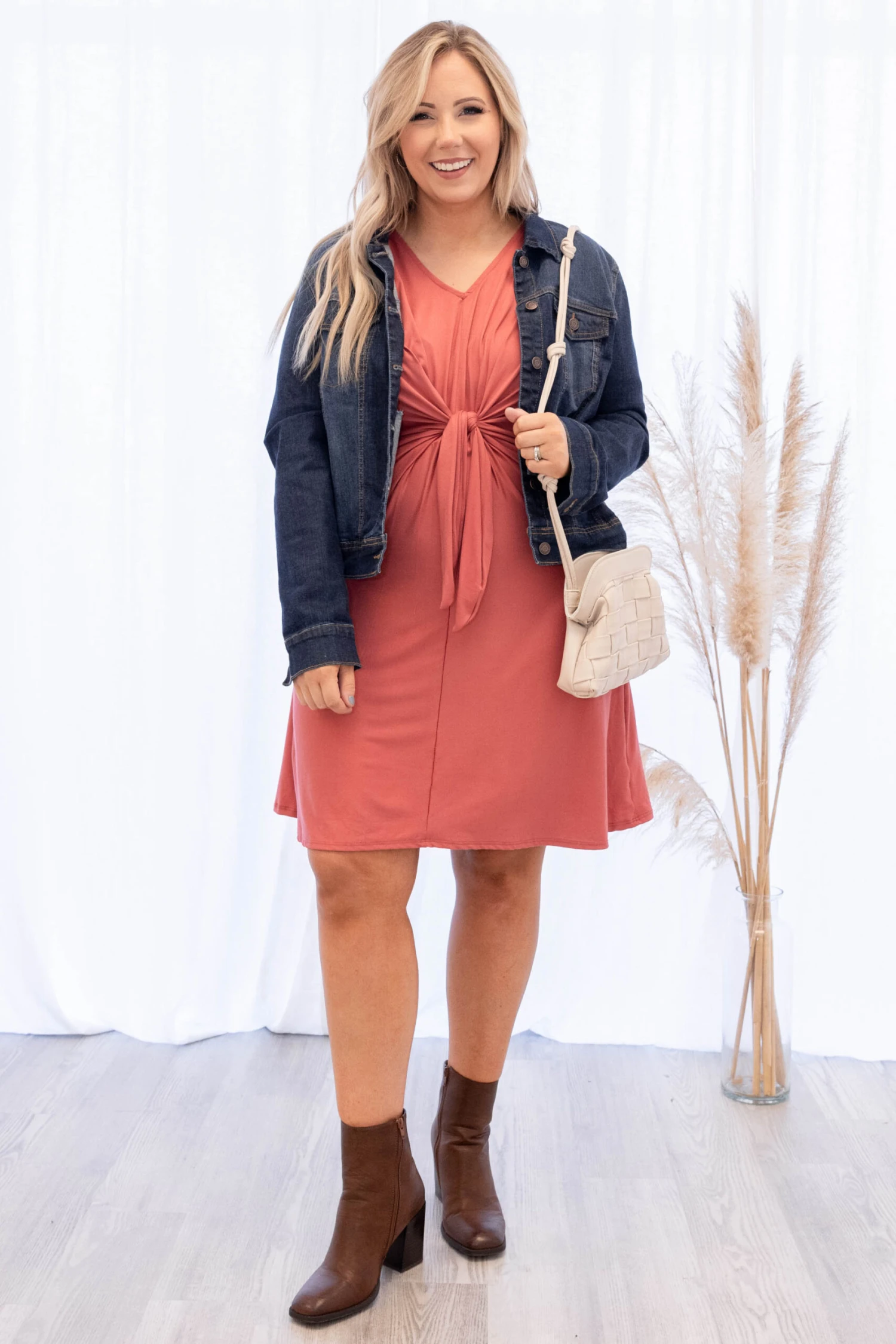 Airy Feeling Dress, Rust 3 Airy Feeling Dress, Rust - Image 3