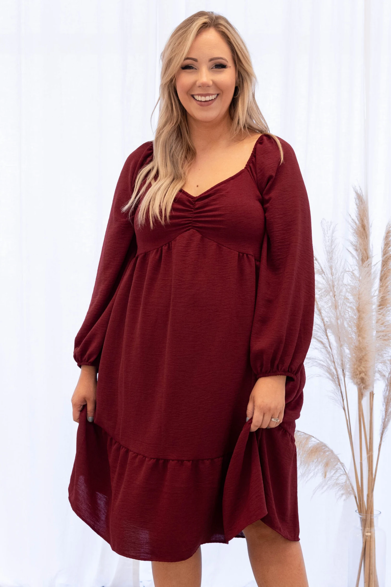 Back Where It Started Dress, Wine 1 Back Where It Started Dress, Wine