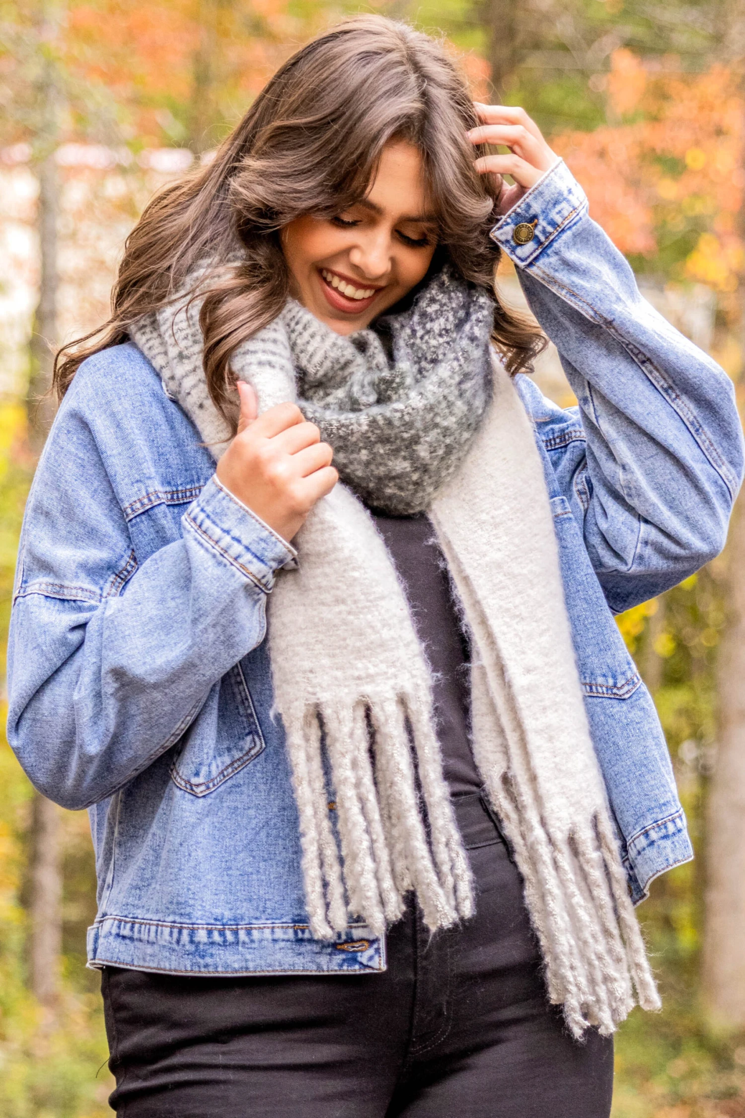 Frosty Kisses Scarf, Black 1 Frosty Kisses Scarf, Black