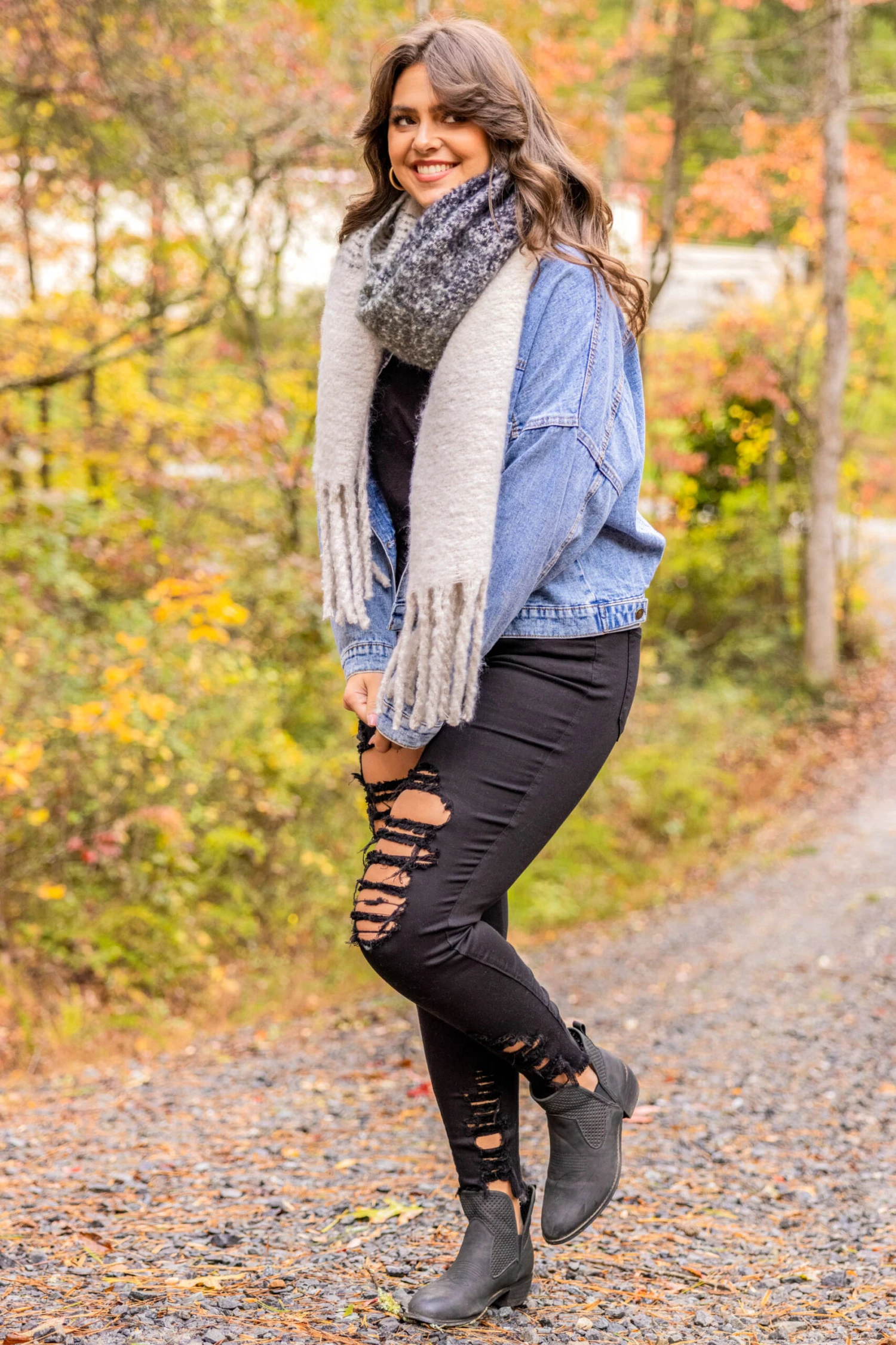 Frosty Kisses Scarf, Black 4 Frosty Kisses Scarf, Black - Image 4