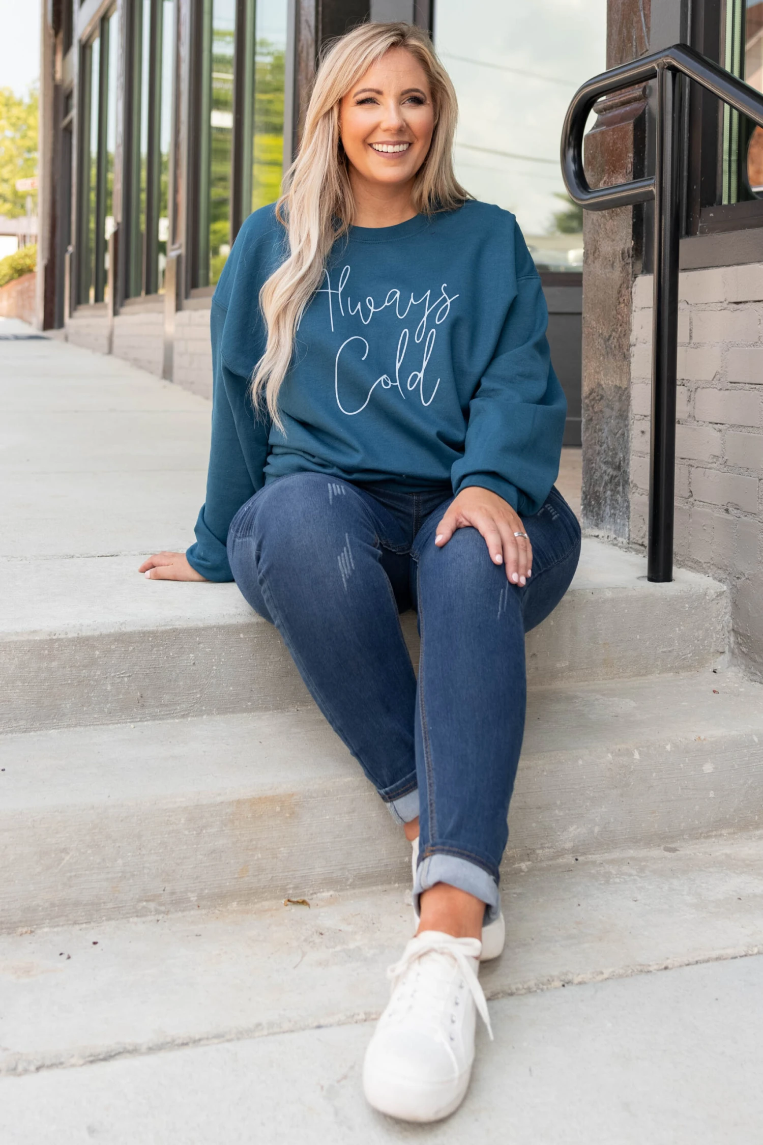 Always Cold Sweatshirt, Blue 1 Always Cold Sweatshirt, Blue